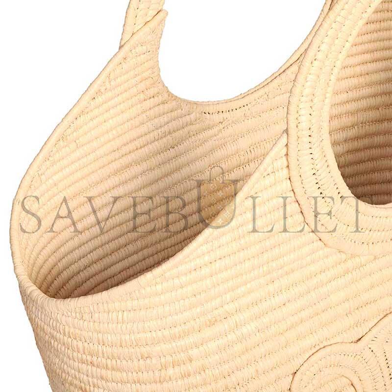 CELINE BRAIDED PANIER IN RAFFIA 121922GTI.02VG (21*20*15cm)